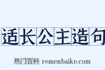 适长公主造句是什么意思的图片